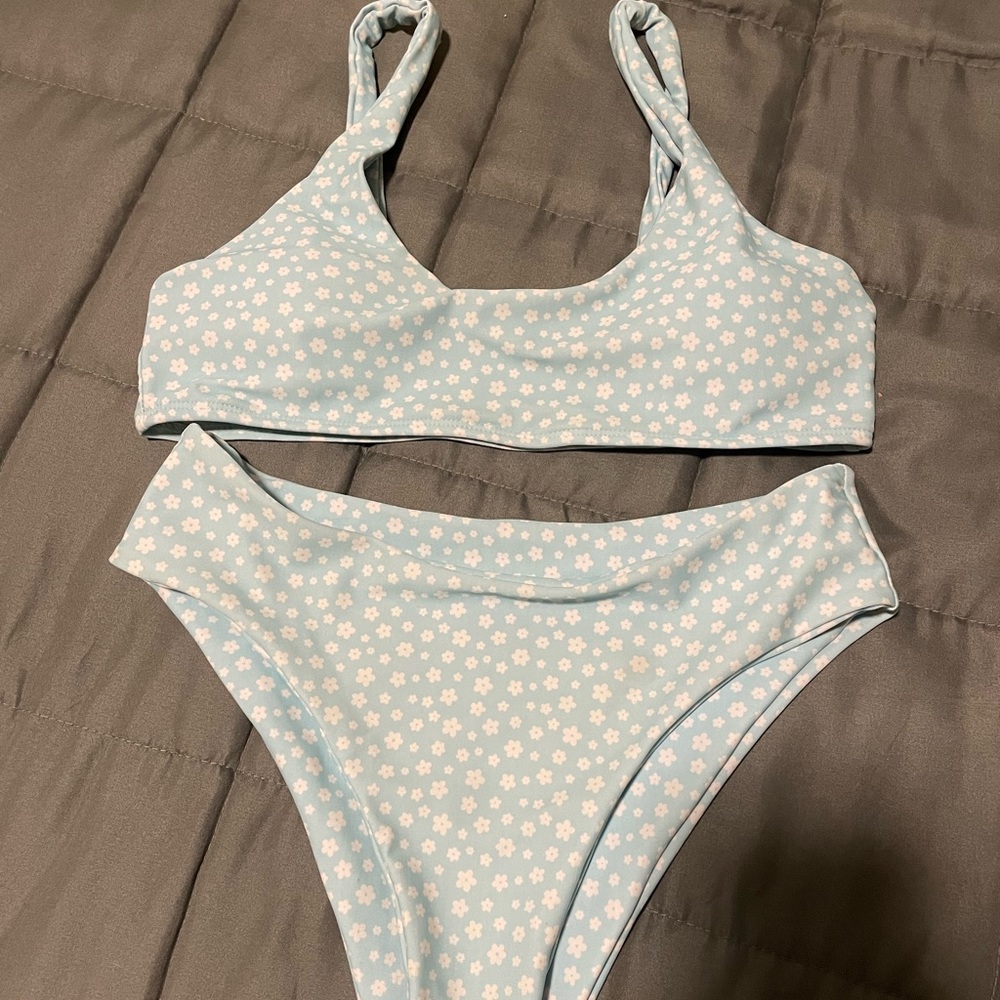 Blue bikini